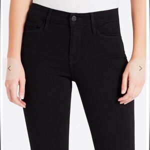 FRAME le skinny de jeanne black jeans